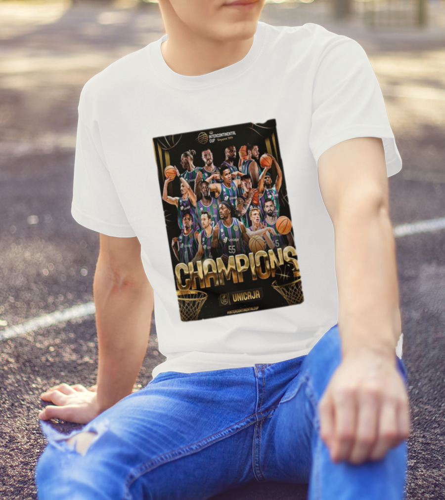 Champions Unicaja Malaga FIBA Intercontinental Cup Singapore T-Shirt