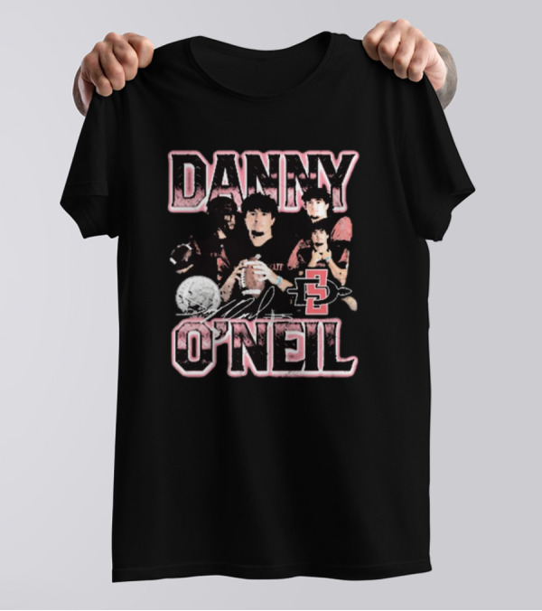 Danny O’Neil San Diego State Aztecs Football 90s Signature Retro T-Shirt