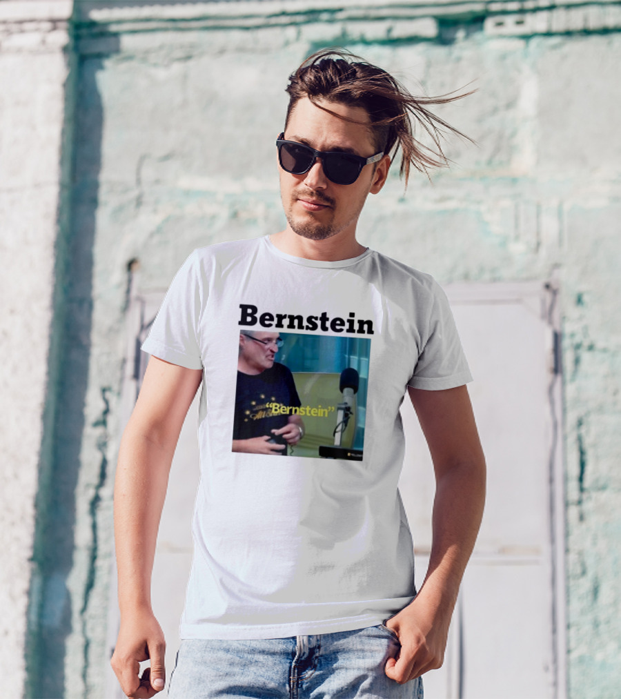 Bernstein Snarky Reply In Radio Studio Scene Featuring Microphone T-Shirt