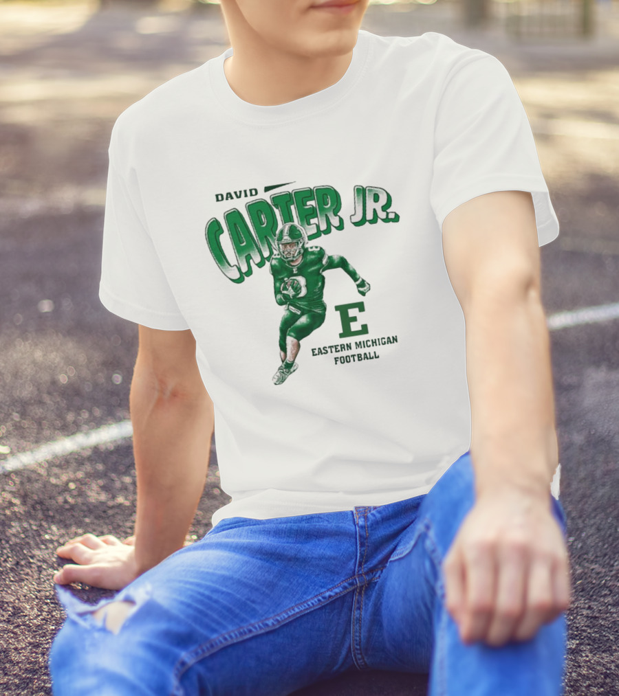 David Carter Jr. Football Eastern Michigan E T-Shirt