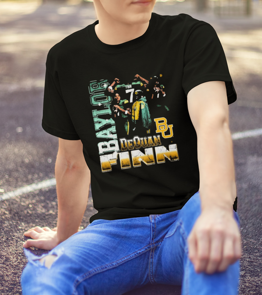 Baylor Bears Dequan Finn 7 BU T-Shirt