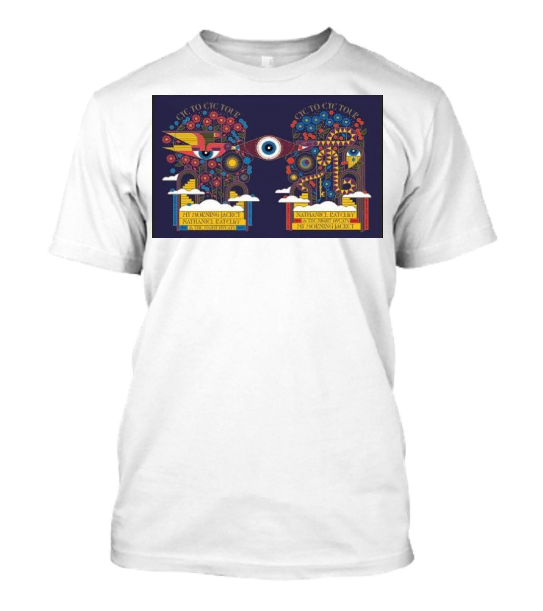 Eye To Eye Tour My Morning Jacket Nathaniel Rateliff September 2024 Ascend Amphitheater Event T-Shirt
