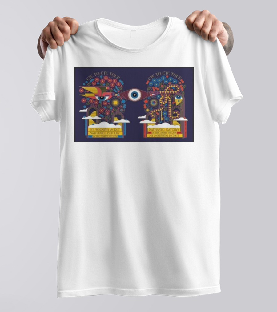 Eye To Eye Tour My Morning Jacket Nathaniel Rateliff September 2024 Ascend Amphitheater Event T-Shirt