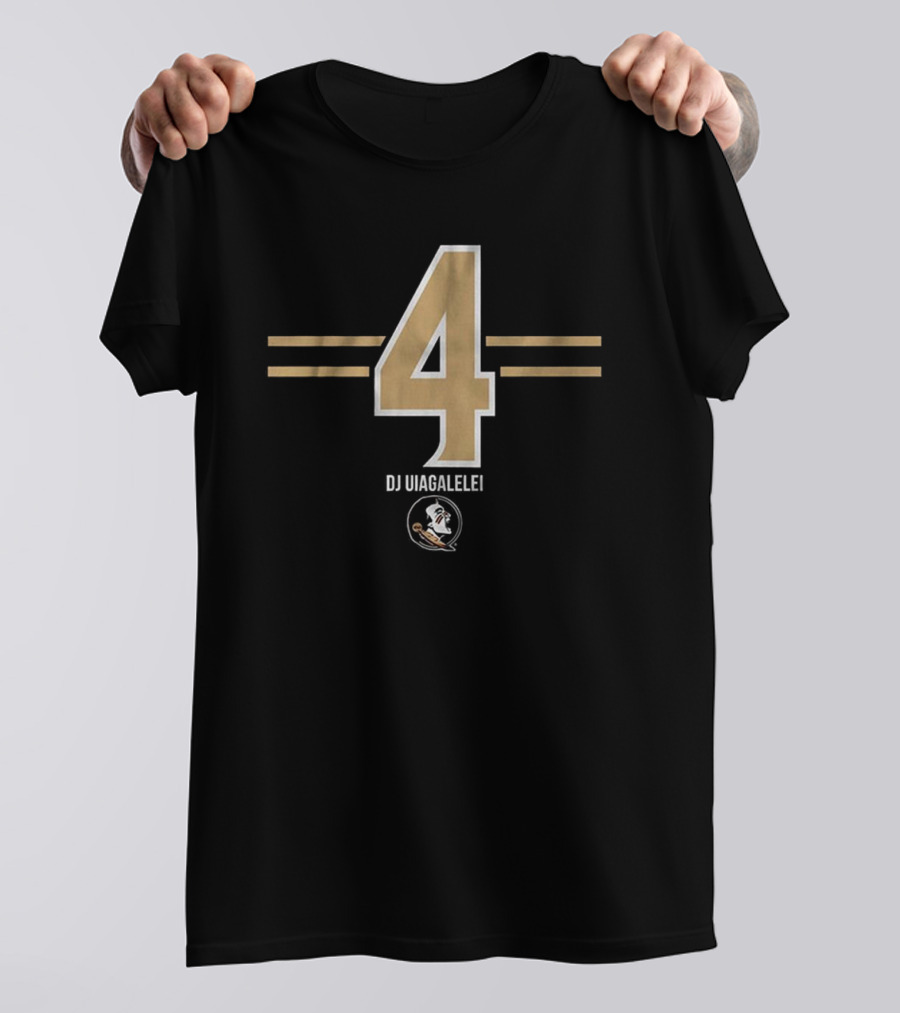 Florida State Seminoles DJ Uiagalelei 4 Stripe T-Shirt