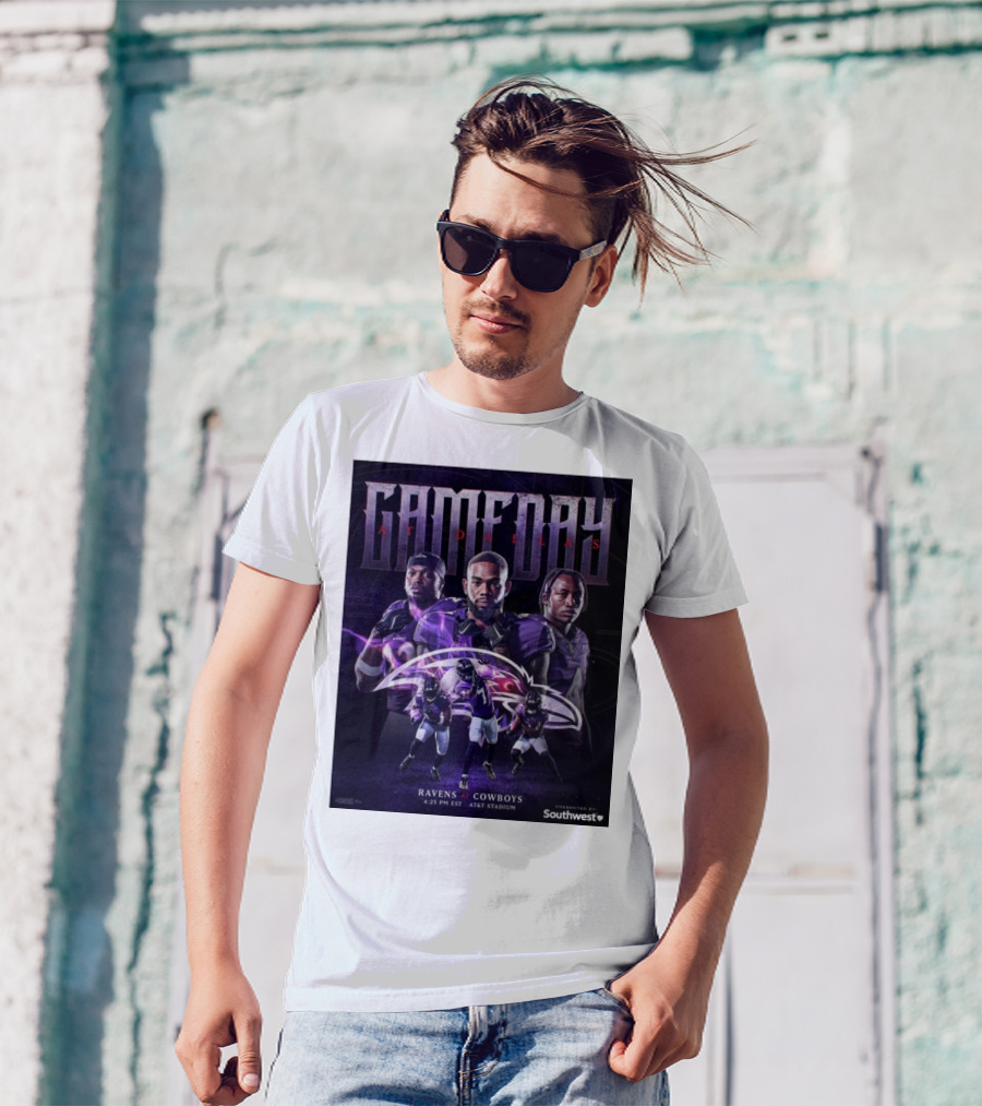 Gameday Ravens At Cowboys Southwest AT&T Stadium 4:25 PM EST T-Shirt