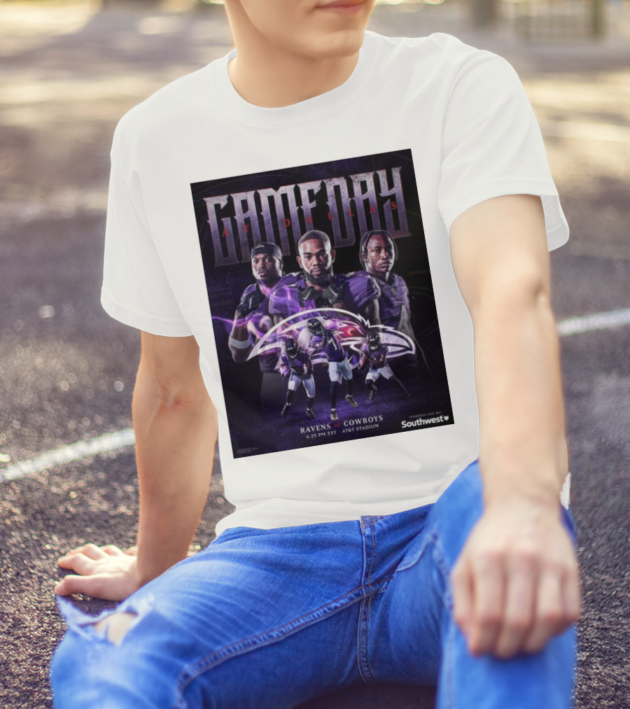 Gameday Ravens At Cowboys Southwest AT&T Stadium 4:25 PM EST T-Shirt