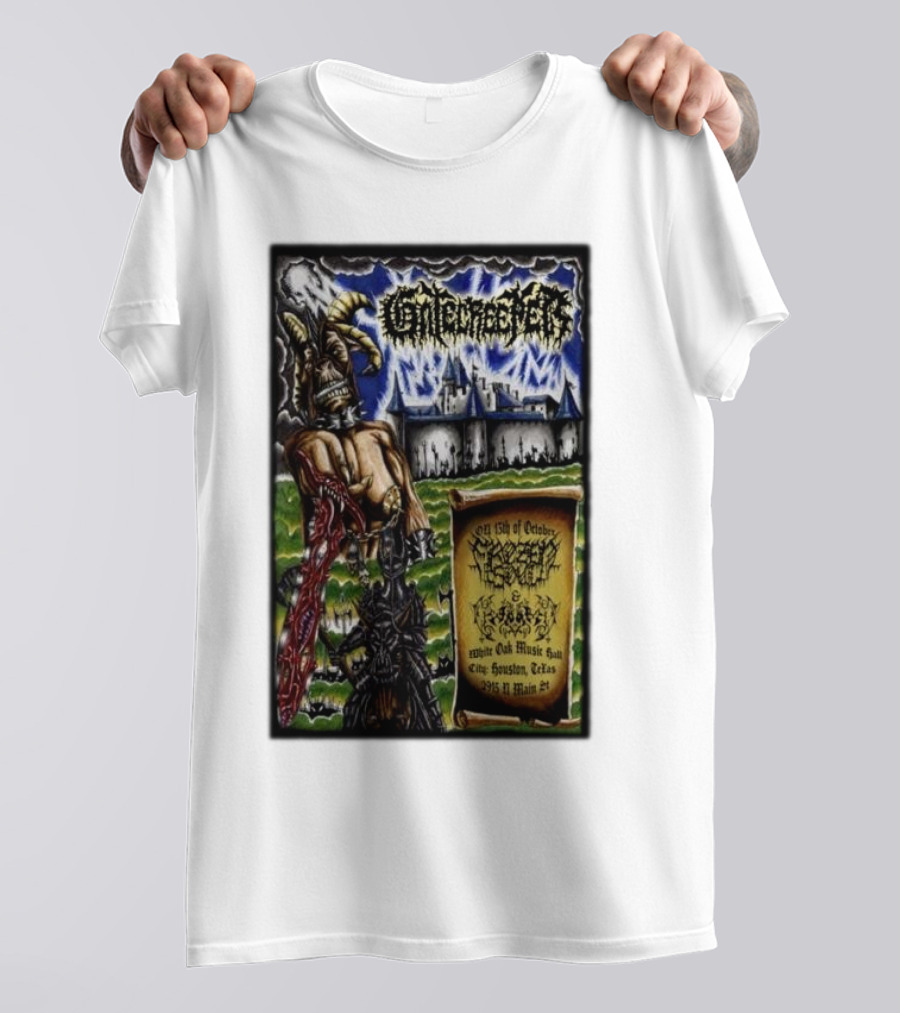 Gatecreeper October 13 2024 White Oak Music Hall Houston Texas Main St Event T-Shirt