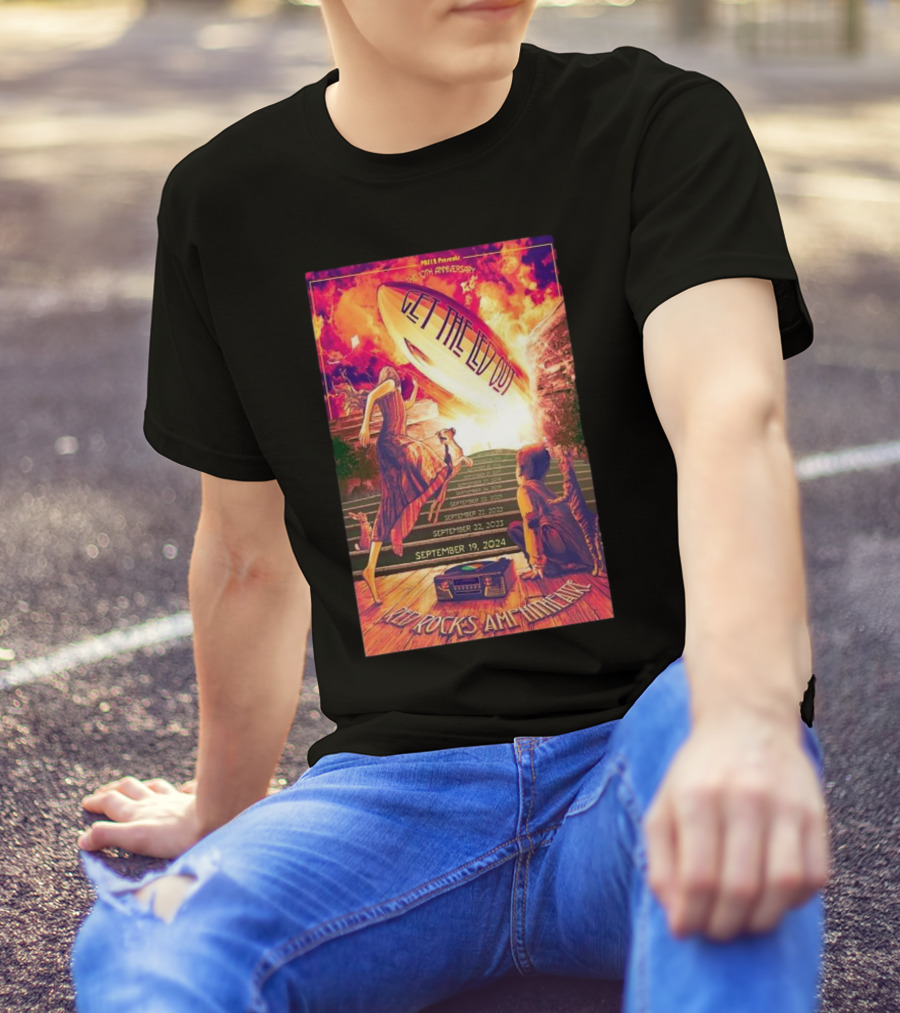 Mills Presents Get The Led Out 10th Anniversary Red Rocks Amphitheatre September 19 T-Shirt