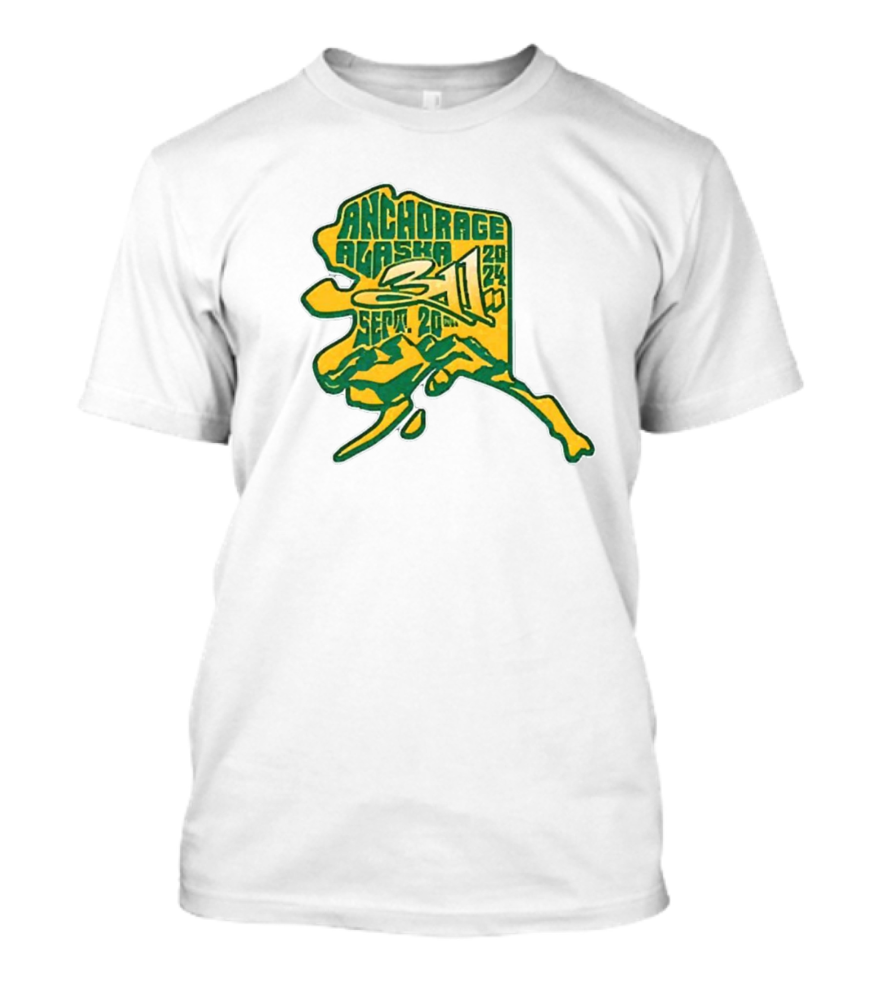 311 Anchorage Alaska Sept 20 2024 Tour Alaska Airlines Center T-Shirt