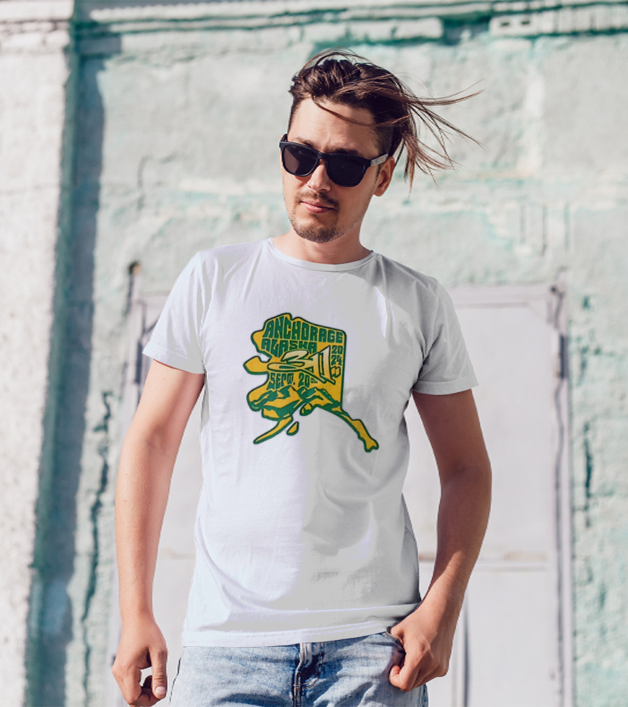 311 Anchorage Alaska Sept 20 2024 Tour Alaska Airlines Center T-Shirt