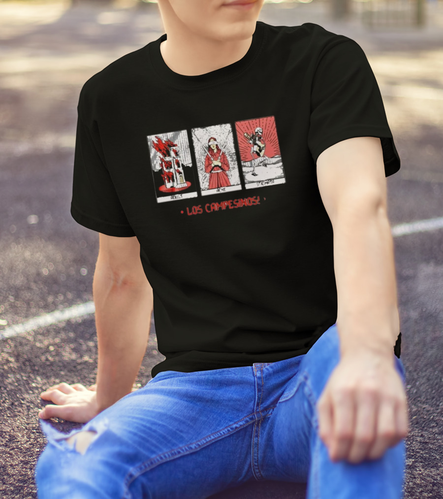 Los Campesinos Mortal Joy Tour Adult Acne Stigmata 2024 Tarot T-Shirt
