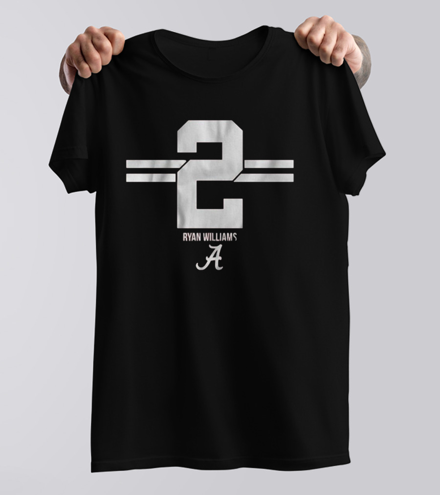 Alabama Crimson Tide Football Ryan Williams 2 Stripe T-Shirt