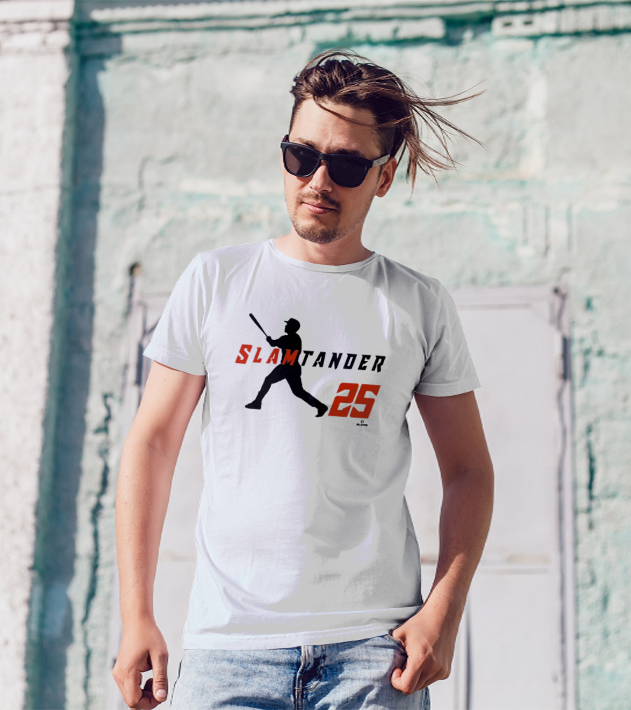 Anthony Santander Slamtander 25 Baltimore Orioles MLB Swing T-Shirt