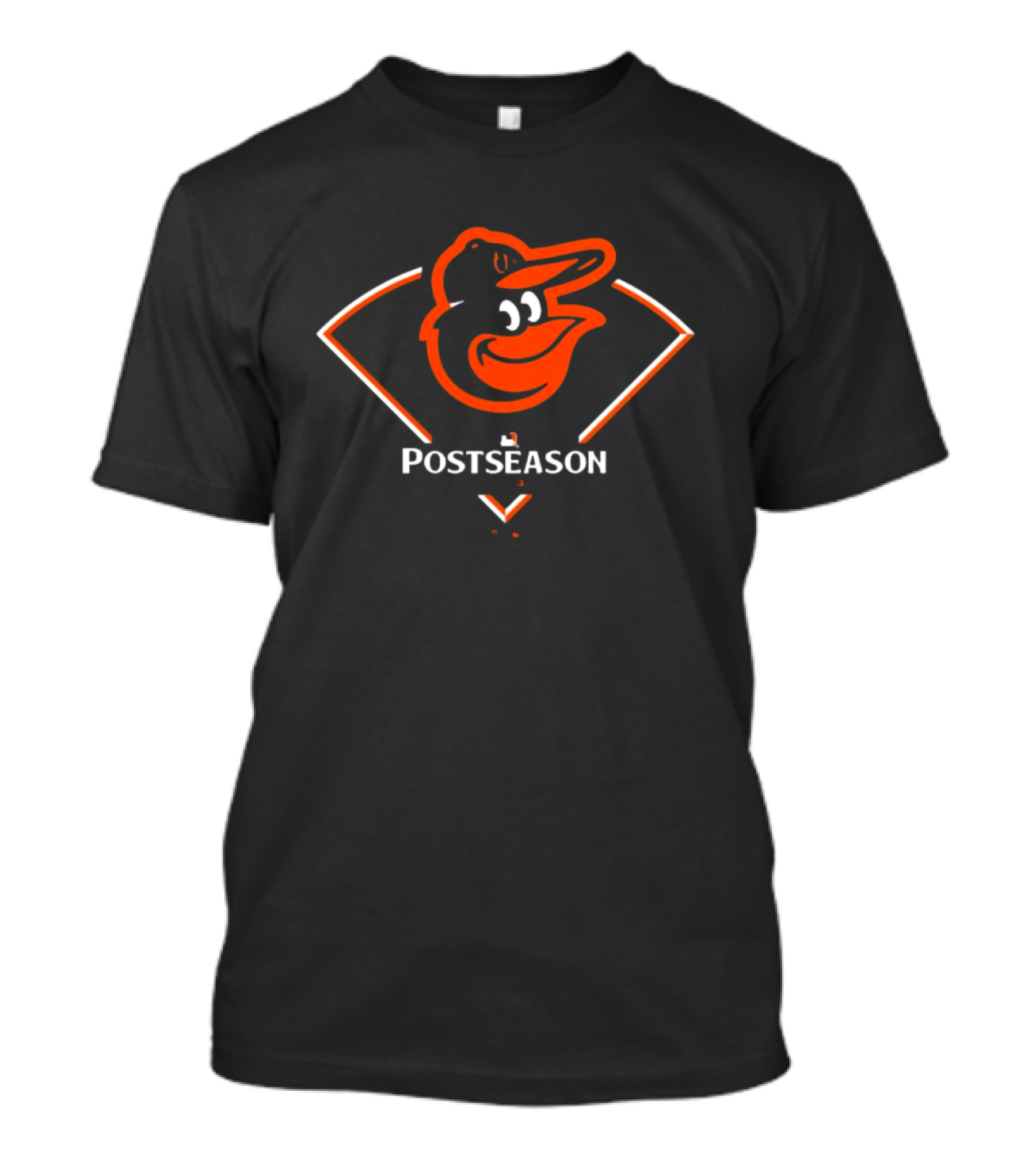 Baltimore Orioles 2024 MLB Postseason Orioles Bird Logo Around The Horn T-Shirt