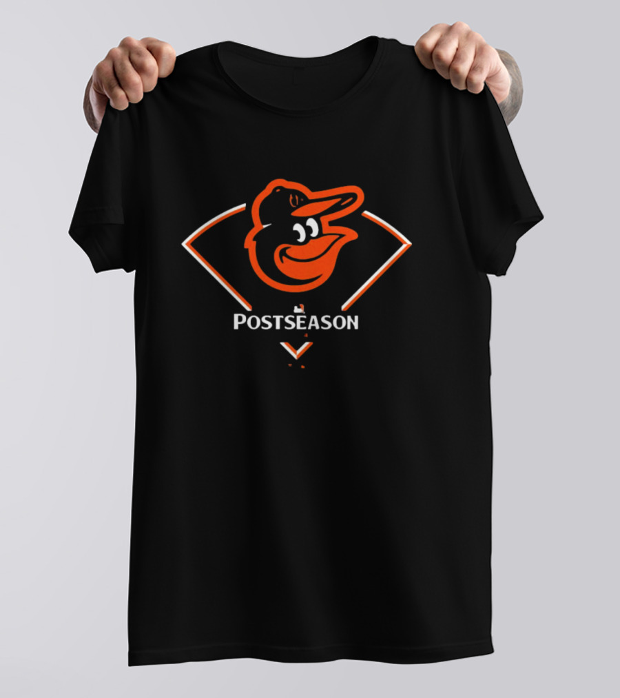 Baltimore Orioles 2024 MLB Postseason Orioles Bird Logo Around The Horn T-Shirt