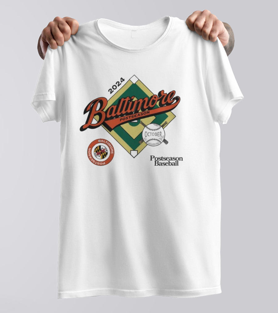Baltimore Orioles 2024 October Postseason Baseball T-Shirt