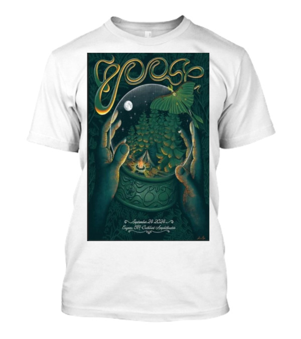 Goose September 24 2024 Eugene OR Cuthbert Amphitheater Tour T-Shirt