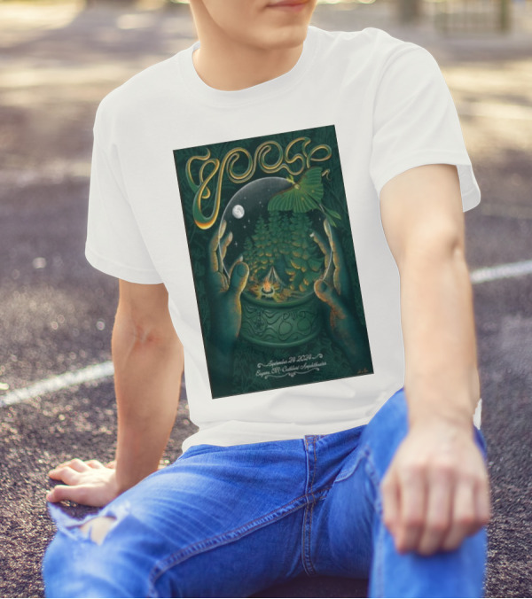Goose September 24 2024 Eugene OR Cuthbert Amphitheater Tour T-Shirt