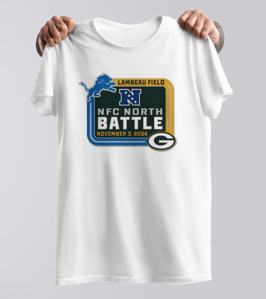 NFC North Battle Green Bay Packers Vs Detroit Lions November 3 2024 Lambeau Field T-Shirt