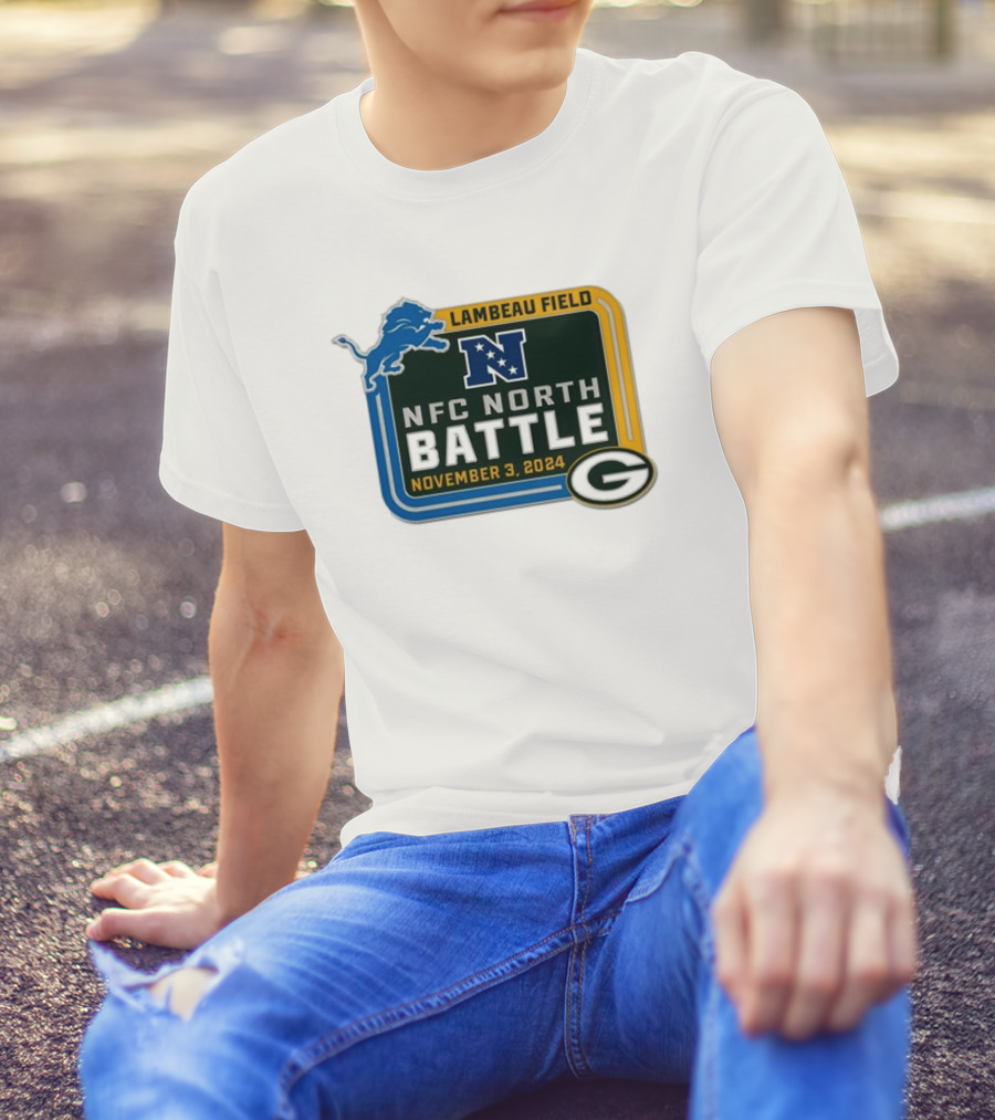 NFC North Battle Green Bay Packers Vs Detroit Lions November 3 2024 Lambeau Field T-Shirt