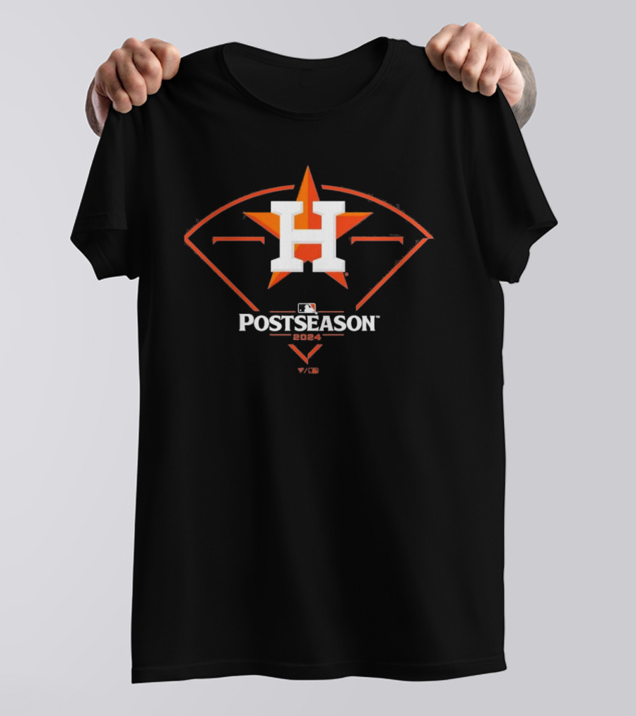Houston Astros H Logo MLB 2024 Postseason Baseball Diamond T-Shirt
