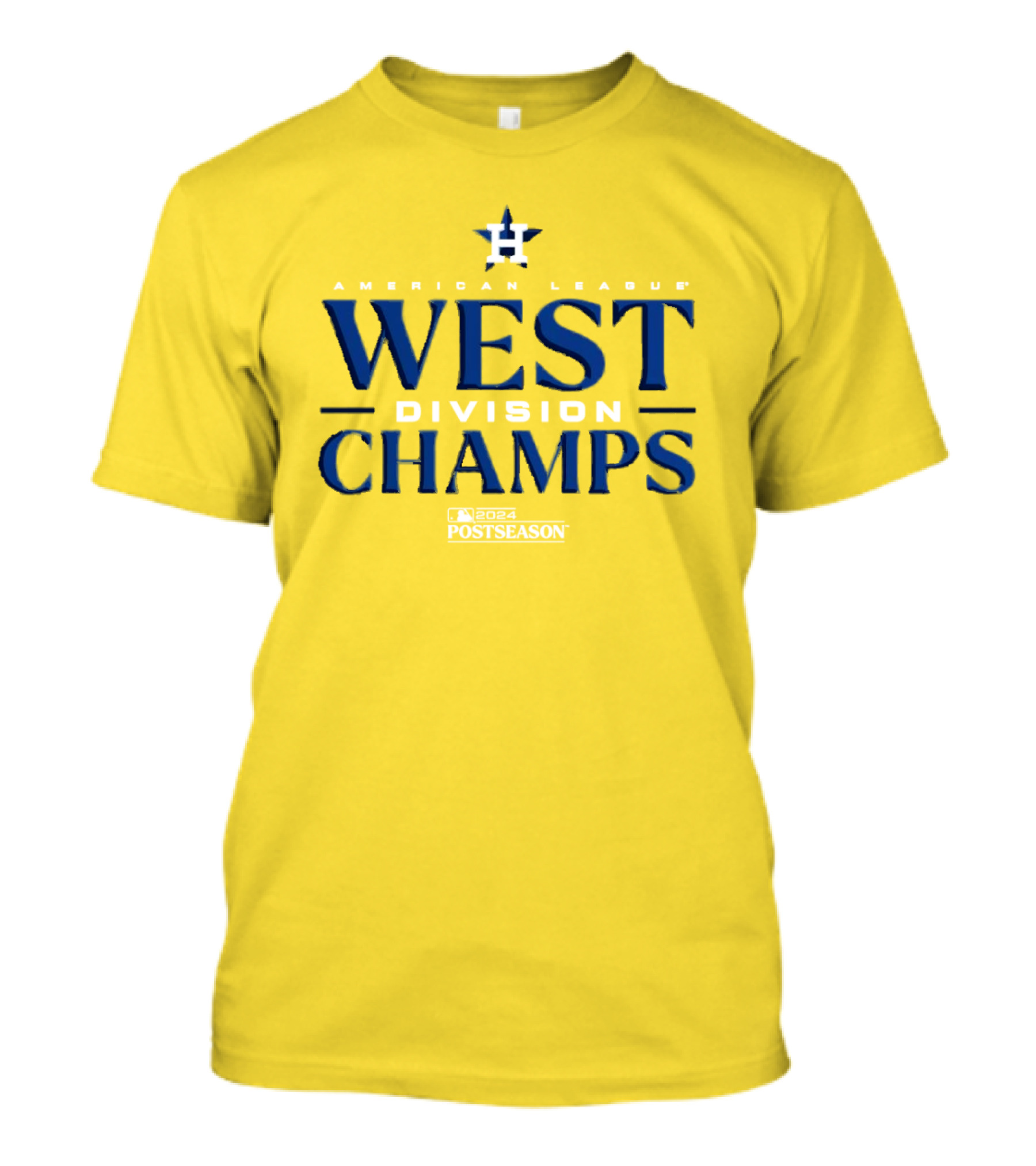 Houston Astros 2024 AL West Champs American League Postseason Locker Room T-Shirt