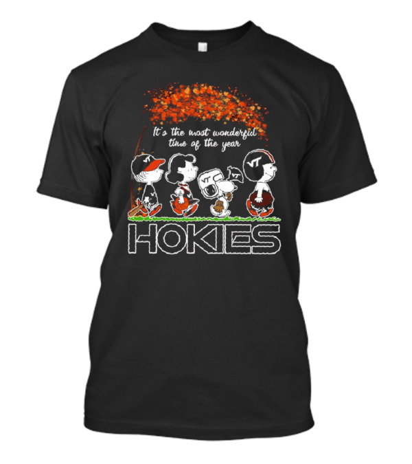 It’s The Most Wonderful Time Of The Year Hokies VT Peanuts Characters T-Shirt
