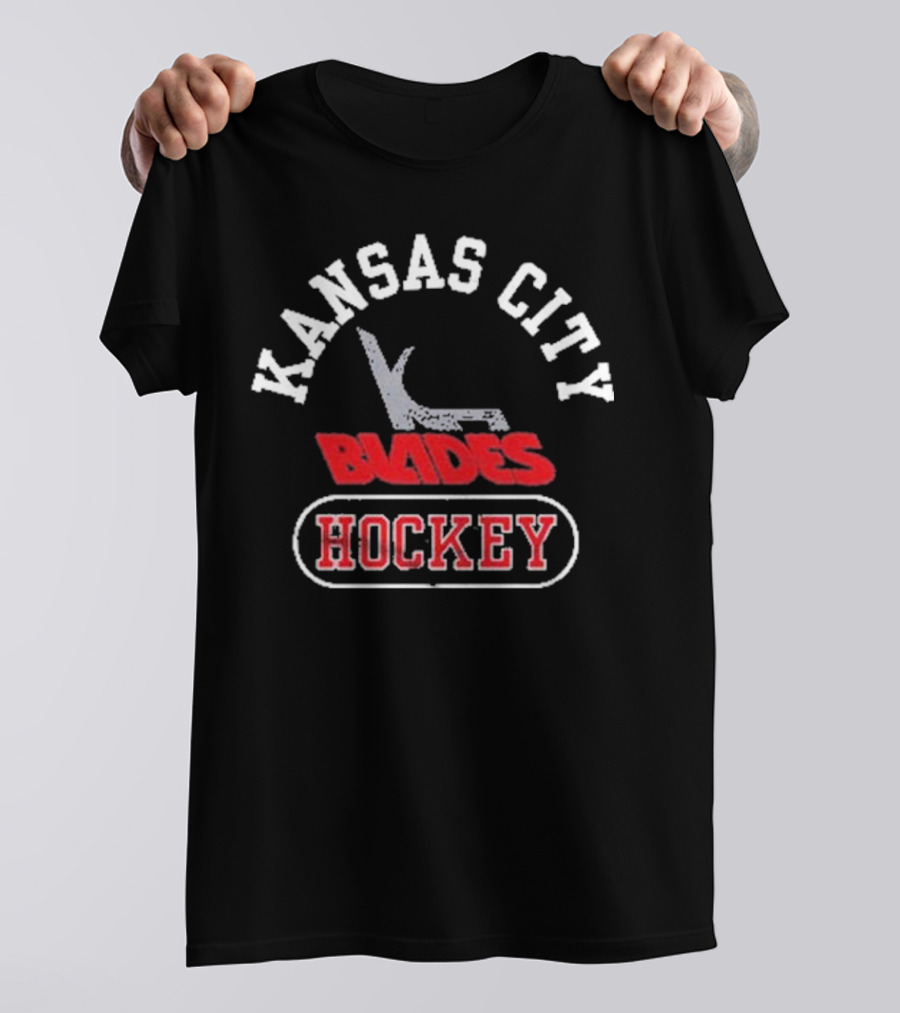 Kansas City Blades Hockey Vintage Team T-Shirt