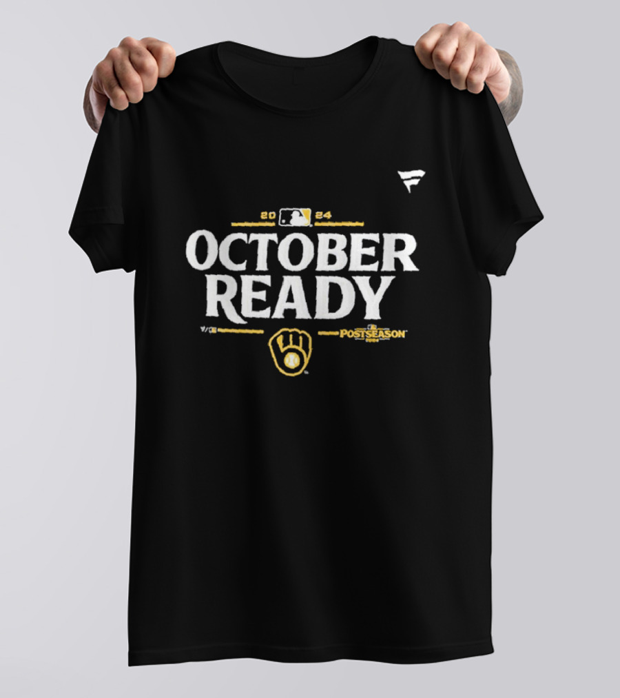 Milwaukee Brewers October Ready 2024 Postseason NL Central Division Champions T-Shirt