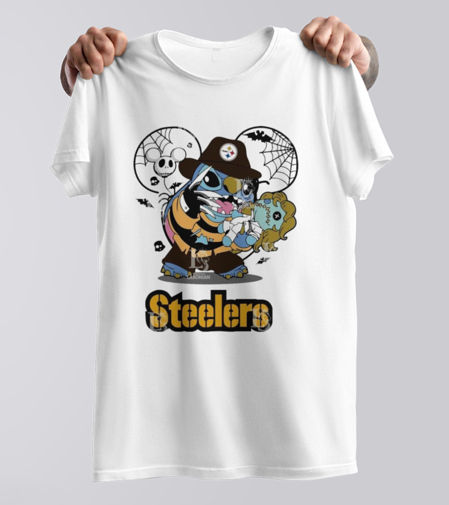 Steelers Halloween Freddy Krueger Stitch Mashup T-Shirt