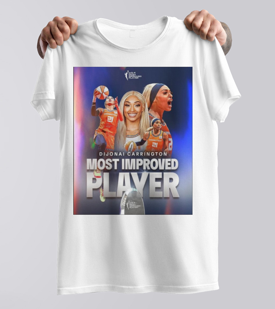 Dijonai Carrington Connecticut Sun WNBA Most Improved Player T-Shirt