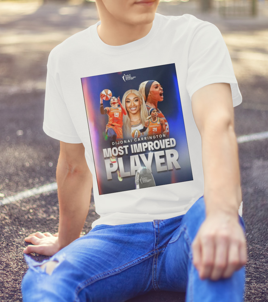 Dijonai Carrington Connecticut Sun WNBA Most Improved Player T-Shirt