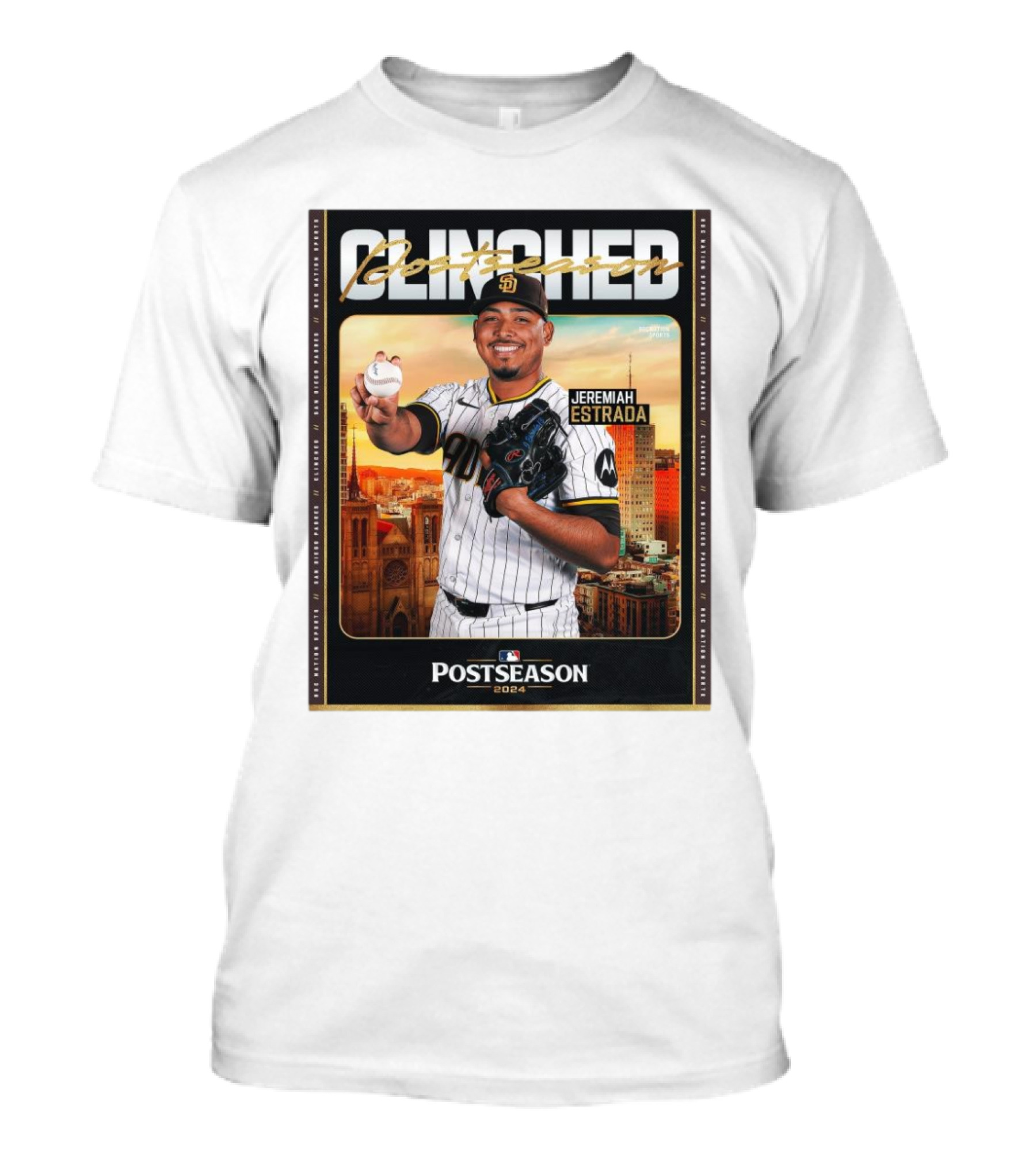Jeremiah Estrada San Diego Padres Clinched Postseason 2024 Playoff T-Shirt