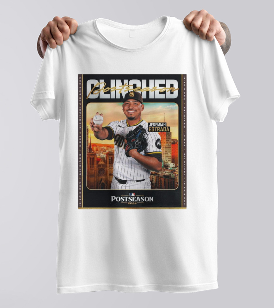 Jeremiah Estrada San Diego Padres Clinched Postseason 2024 Playoff T-Shirt