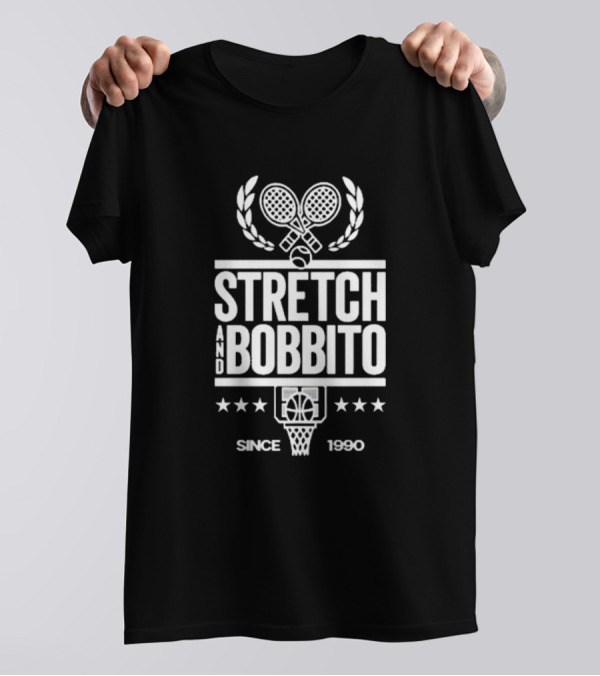 Koolboblove Stretch And Bobbito Court Tennis And Basketball Since 1990 T-Shirt