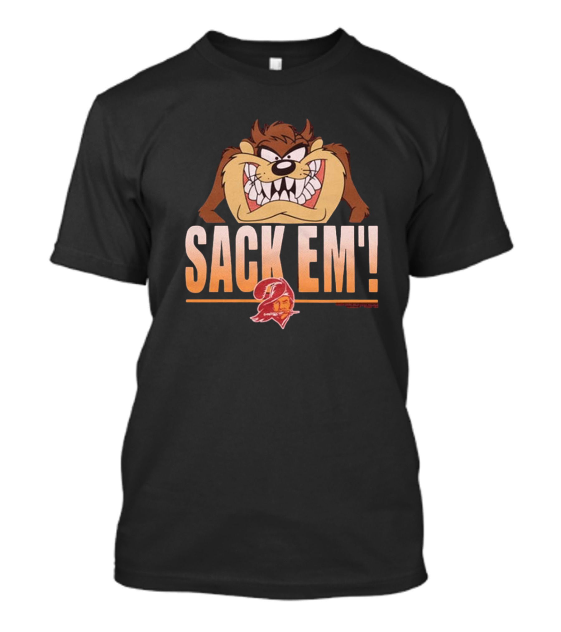 Looney Tunes Taz Sack Em’ Tampa Bay Buccaneers 2024 NFL T-Shirt