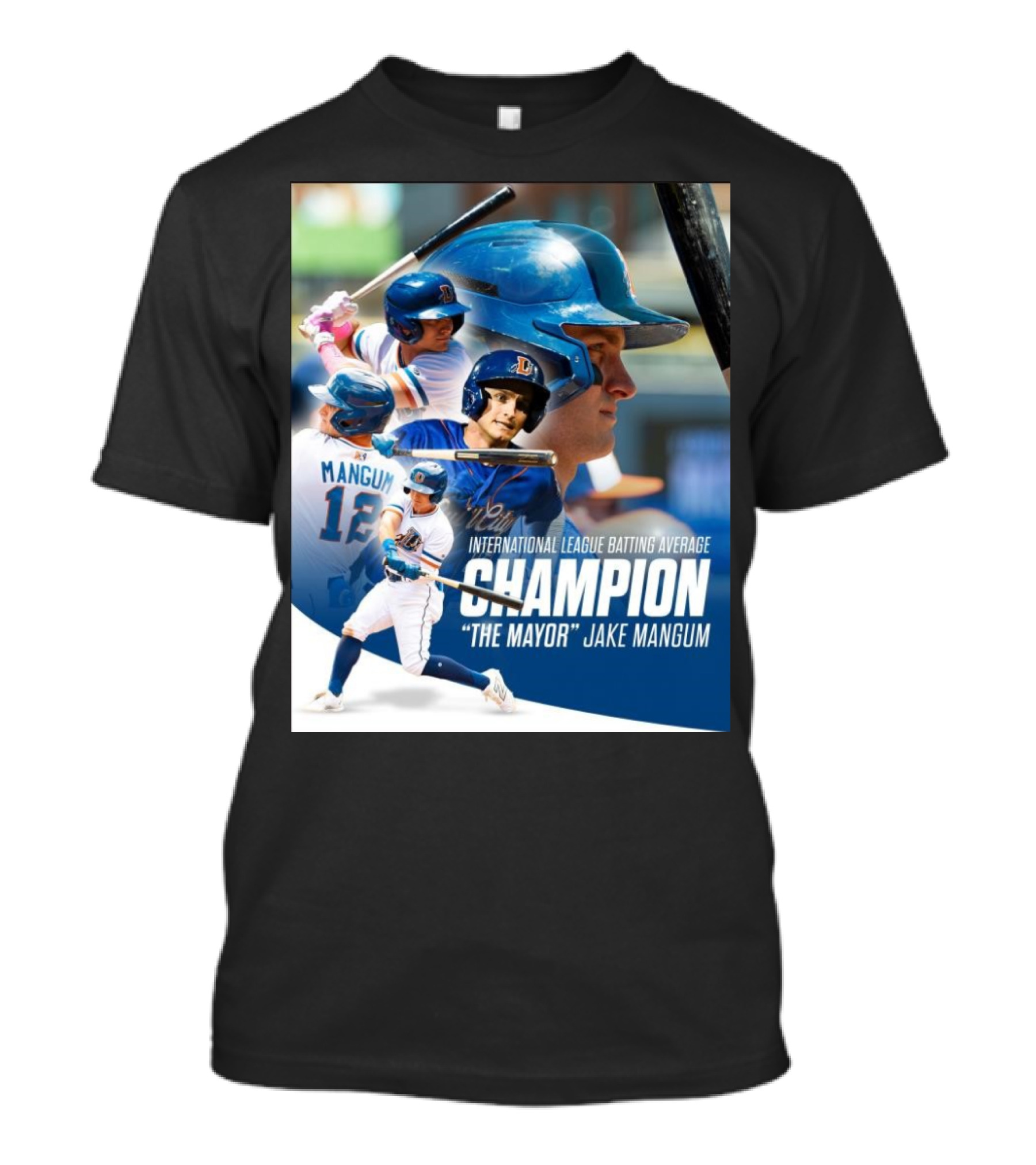 International League Batting Average Champion 2024 The Mayor Jake Mangum Mississippi State T-Shirt