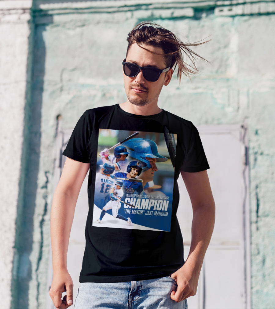 International League Batting Average Champion 2024 The Mayor Jake Mangum Mississippi State T-Shirt