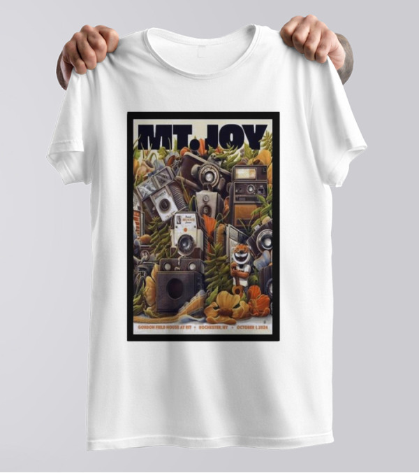 Mt Joy Gordon Field House Rochester NY October 1 2024 Vintage Cameras T-Shirt