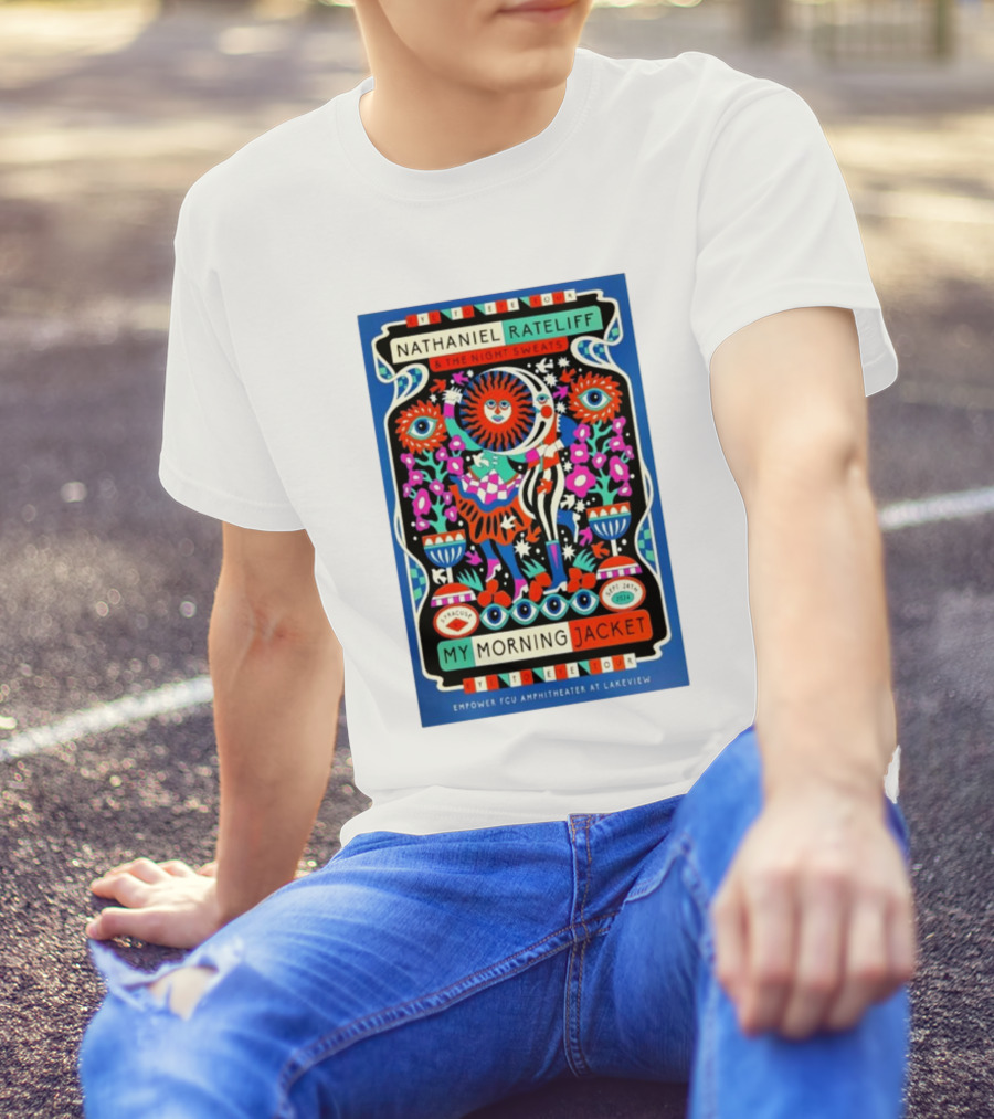 My Morning Jacket With Nathaniel Rateliff And The Night Sweats September 24 2024 Syracuse NY Empower FCU Amphitheater At Lakeview T-Shirt