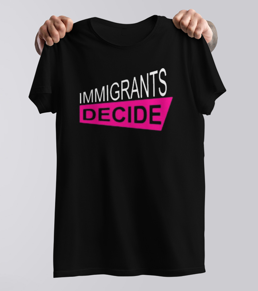 Padma Lakshmi Wearing Immigrants Decide T-Shirt