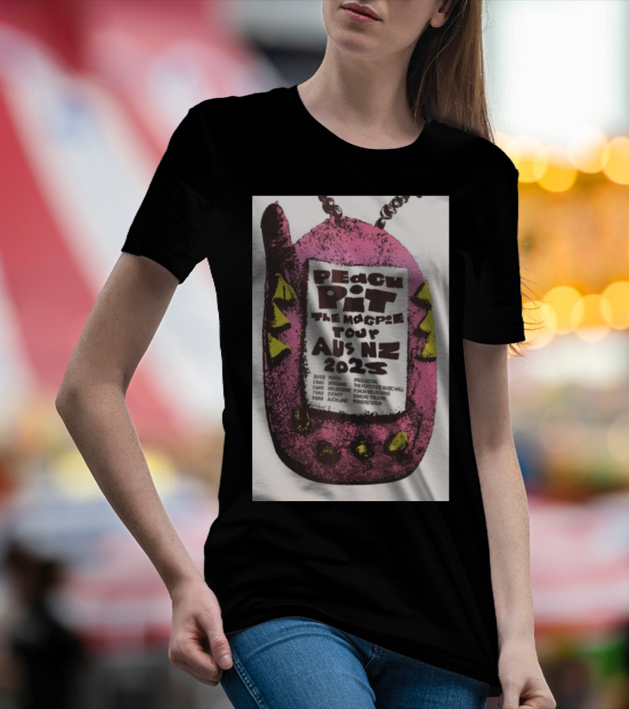 Peach Pit The Magpie Aus NZ Tour 2025 Perth Brisbane Melbourne Sydney Auckland T-Shirt