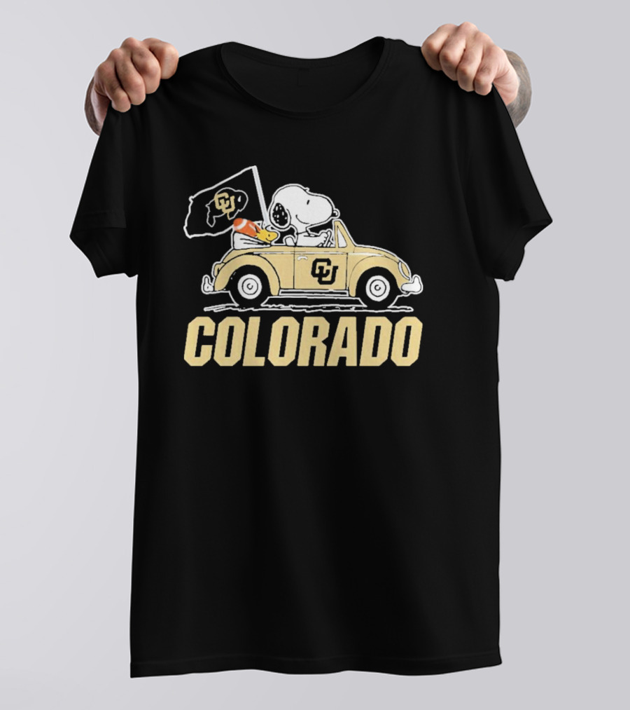 Snoopy Woodstock Colorado Buffaloes Car T-Shirt