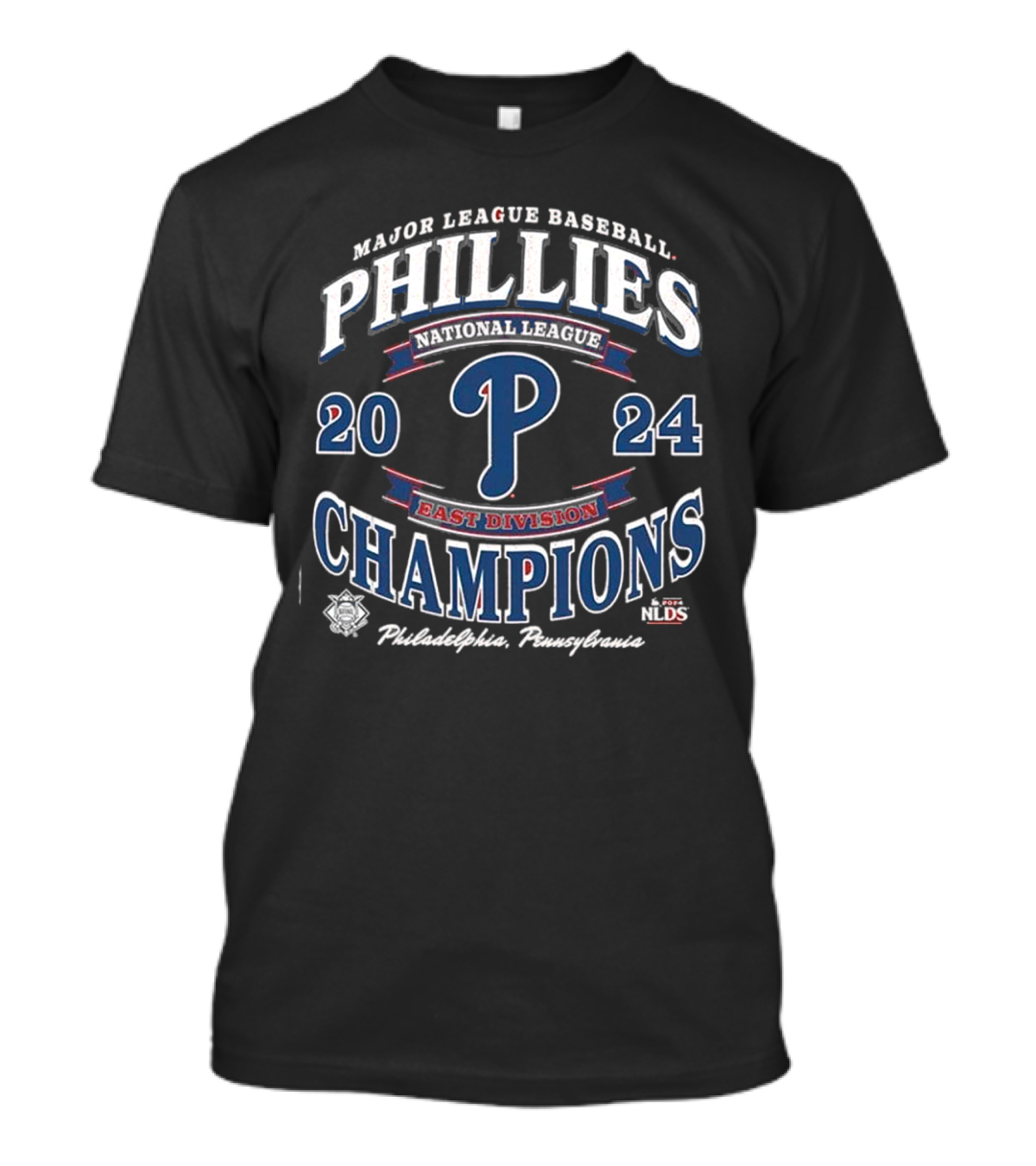 Major League Baseball Phillies National League East Division Champions 2024 Philadelphia Pennsylvania T-Shirt