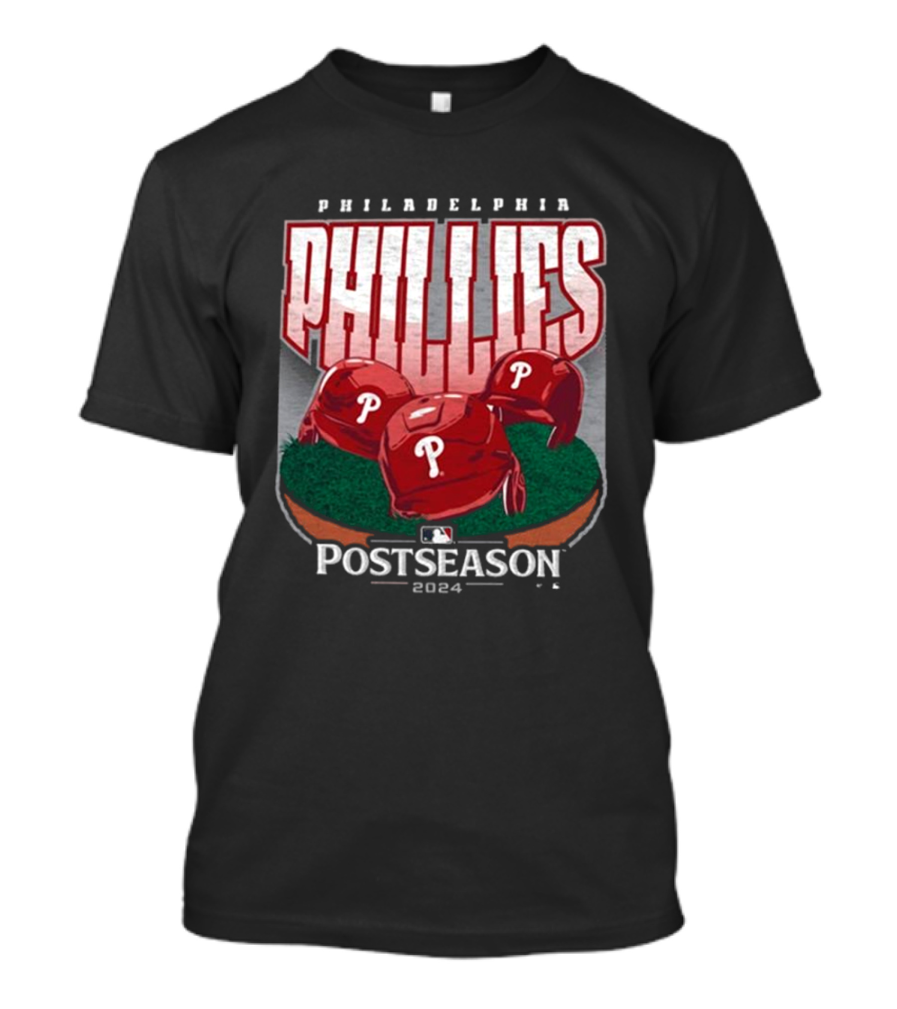 Philadelphia Phillies 2024 Postseason MLB Helmets T-Shirt