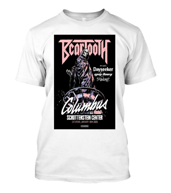 Beartooth With Guests Dayseeker And August Burns Red At The Schottenstein Center Columbus January 18 2025 T-Shirt