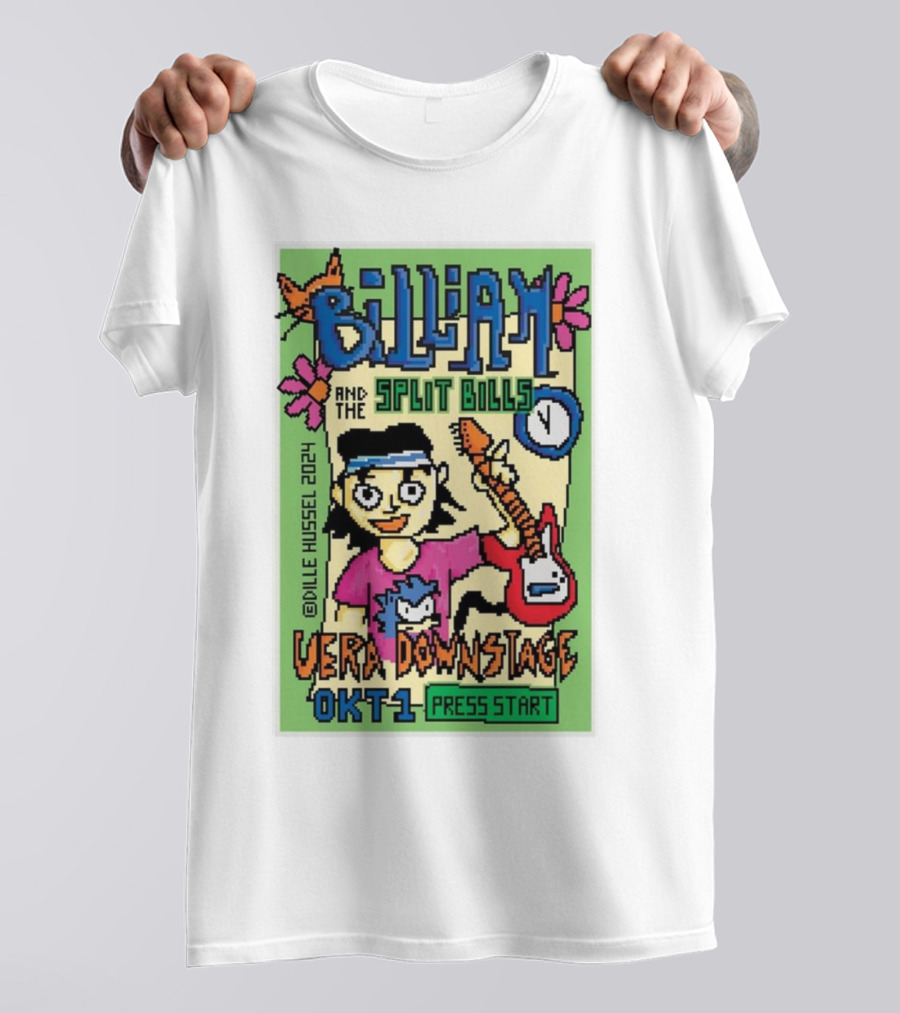 Billiam And The Split Bills Vera Downstage Groningen October 1 2024 Press Start Dille Hessel T-Shirt