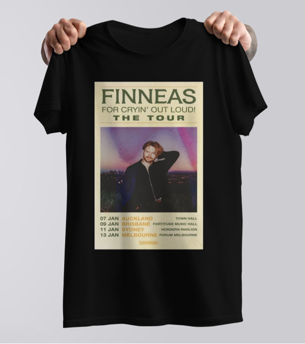 FINNEAS For Cryin’ Out Loud The Tour Auckland Brisbane Sydney Melbourne T-Shirt