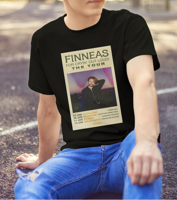 FINNEAS For Cryin’ Out Loud The Tour Auckland Brisbane Sydney Melbourne T-Shirt