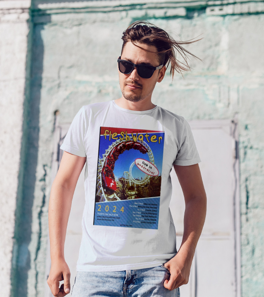 Fleshwater Live In Australia 2024 Tour Let's Try That Again Concert Dates And Venues T-Shirt